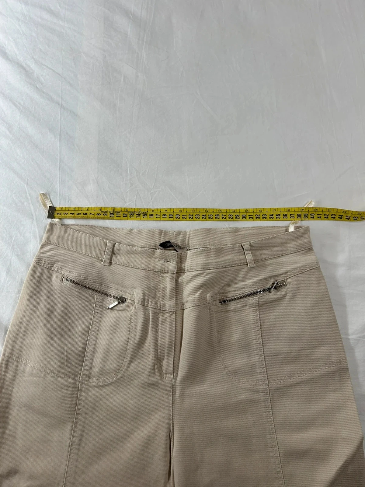 Beige crème rechte jeans lewinger – photo 6